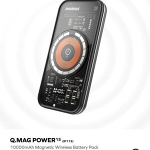 Momax Q.Mag Power 13 PD 35W 10000mAh Magnetic Power Battery Pack (black) - Image 2