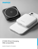 Momax Q.Mag Power2 Magnetic wireless battery pack 3500mAh (white) - Image 3