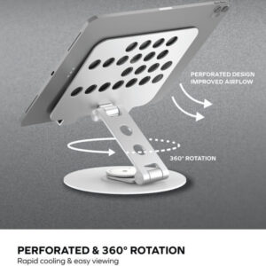 Momax Fold Stand Mila Rotatable Tablet Stand Sliver - Image 2