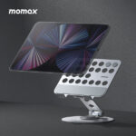 Momax Fold Stand Mila Rotatable Tablet Stand Sliver - Image 3
