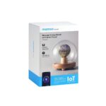 Momax Smart Fancy IoT LED Bulb (Radiant) +Momax Wooden Lamp Stand with Glass Cover (Sphere) - Image 4