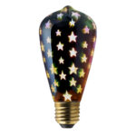 Momax Smart Fancy IoT LED Bulb (Star) + Momax Wooden Lamp Stand with Glass Cover (Dome) - Image 4