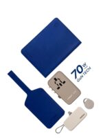 MOMAX TRAVEL SET (Travel Adapter 70W With Cable Built in Type-C +Type-C + 3-in 1 Mini Battery Pack + Pinpop + Passport Cover) - Image 3