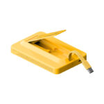 Momax 1-Power X Pro Magnetic Wireless Battery Pack (5000mAh) with Stand and Built-in USB-C Cable (Yellow) - Image 3