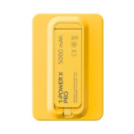Momax 1-Power X Pro Magnetic Wireless Battery Pack (5000mAh) with Stand and Built-in USB-C Cable (Yellow) - Image 2