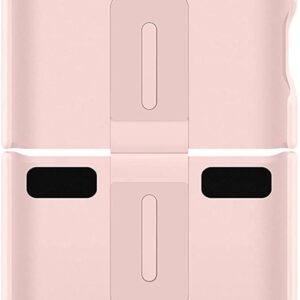 Samsung Galaxy Flip 4 Silicone Cover with Ring Pink - Image 4