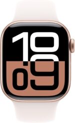Apple Watch Series 10 GPS 42mm Rose Gold Aluminium Case with Light Blush Sport Band - S/M - Image 2