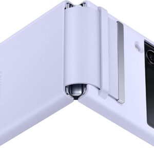Samsung Galaxy Flip 4 Flap Leather Cover Serenity Purple - Image 3