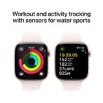 Apple Watch Series 10 GPS 42mm Rose Gold Aluminium Case with Light Blush Sport Band - S/M - Image 6