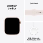 Apple Watch Series 10 GPS 42mm Rose Gold Aluminium Case with Light Blush Sport Band - S/M - Image 8