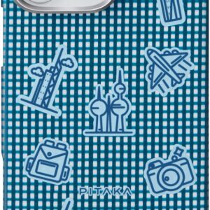 Pitaka GoodTime Kuwait for iPhone 16 Pro max (Blue） - Image 1