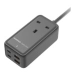 Momax ONEPLUG 65W GaN Extension Cord with USB (Space Gray)