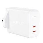 AceFast A12 PD 40W(USB-C+USB-C) Dual Port Charger White