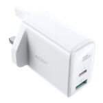 AceFast A8 PD 32W(USB-C+USB-A) Dual Port Charger White