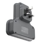 Momax ONEPLUG 3-Outlet T-shaped Extension Socket With USB (Black) - Image 2