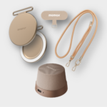 Momax 1-Vibe Go Magnetic Wireless speaker Bundle Set (Desert Titanium)