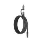 Momax Mag.link USB-C to C & Lightning Magnetic Cable 1m (Black) - Image 2