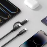 Momax Mag.link USB-C to C & Lightning Magnetic Cable 1m (Black) - Image 5
