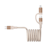 Momax Mag.link USB-C to C & Lightning Magnetic Cable 1m (Desert Titanium) - Image 4