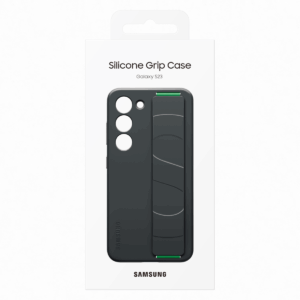 Samsung S23 Silicone Grip Cover Black - Image 7