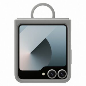 Samsung glaxy flip 6 Silicone Case with Ring Gray