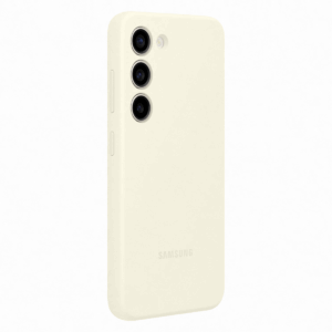 Samsung S23 Silicone Cover Cream - Image 3