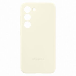 Samsung S23 Silicone Cover Cream - Image 4