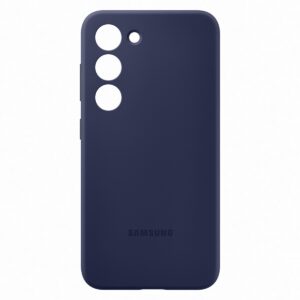 Samsung S23 Silicone Cover Navy - Image 4