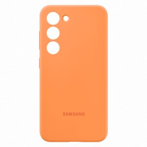 Samsung S23 Silicone Cover Orange - Image 4