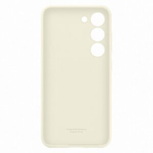 Samsung S23 Silicone Cover Cream - Image 5
