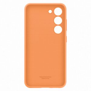 Samsung S23 Silicone Cover Orange - Image 5
