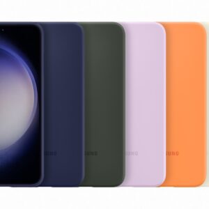 Samsung S23 Silicone Cover Orange - Image 6