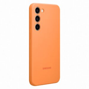 Samsung s23Plus Silicone Cover Orange - Image 3