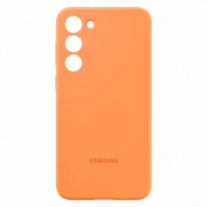 Samsung s23Plus Silicone Cover Orange - Image 4