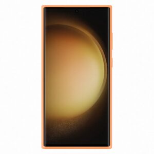 Samsung s23Ultra Silicone Cover Orange - Image 2