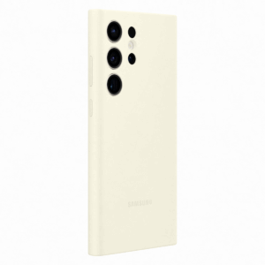 Samsung Galaxy S23 Ultra Silicone Cover Cream - Image 3