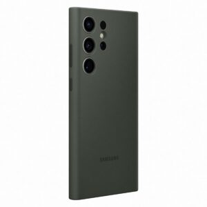 Samsung s23Ultra Silicone Cover Green - Image 3