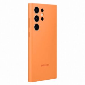 Samsung s23Ultra Silicone Cover Orange - Image 3