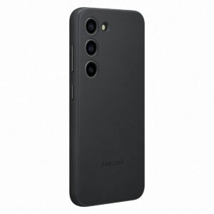 Samsung s23 Leather cover Black - Image 5