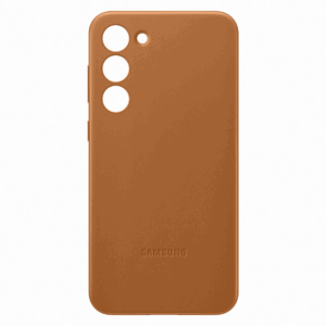 Samsung s23Plus Leather Cover Camel - Image 4