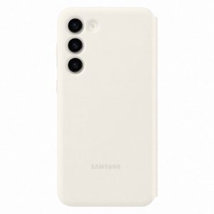 Samsung s23 Smart View Wallet Case Cream - Image 3