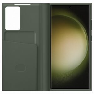 Samsung s23Ultra Smart View Wallet Case Green - Image 3