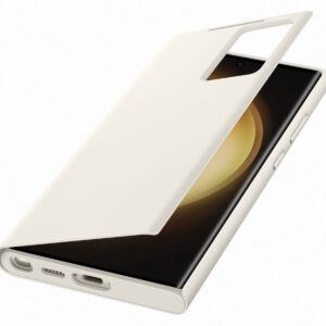 Samsung s23Ultra Smart View Wallet Case Cream - Image 4