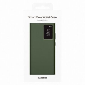 Samsung s23Ultra Smart View Wallet Case Green - Image 6
