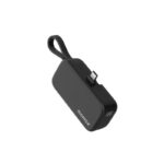 Momax 1-Power Mini 5000mAh Bulit-in foldable USB-C Battery pack (Black)