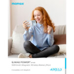 Momax Q.MAG POWER 6 Magnetic Wireless Battery Pack 5,000mAh-Pink - Image 3