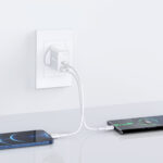 AceFast A8 PD 32W(USB-C+USB-A) Dual Port Charger White - Image 3