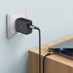 AceFast C6-03 USB-C To USB-C 100W Zinc Alloy Digital Display Braided Charging Data Cable Silver - Image 2