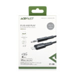 AceFast C1-08 USB-C To 3.5mm Aluminum Alloy Audio Cable Black - Image 4