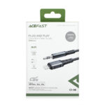 AceFast C1-06 Lightning To 3.5mm Aluminum Alloy Audio Cable Deep Space Grey - Image 4